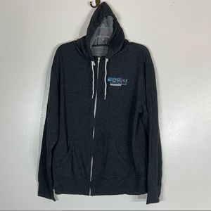 Independent Trading Co Gizmos & Gadgets Whale Zip up Hooded Sweatshirt Size XXL